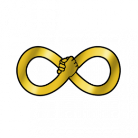 icon of infinity but the middle shows hands holding each other