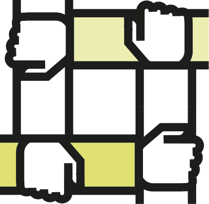 arms supporting each other icon