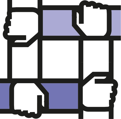 arms supporting each other icon
