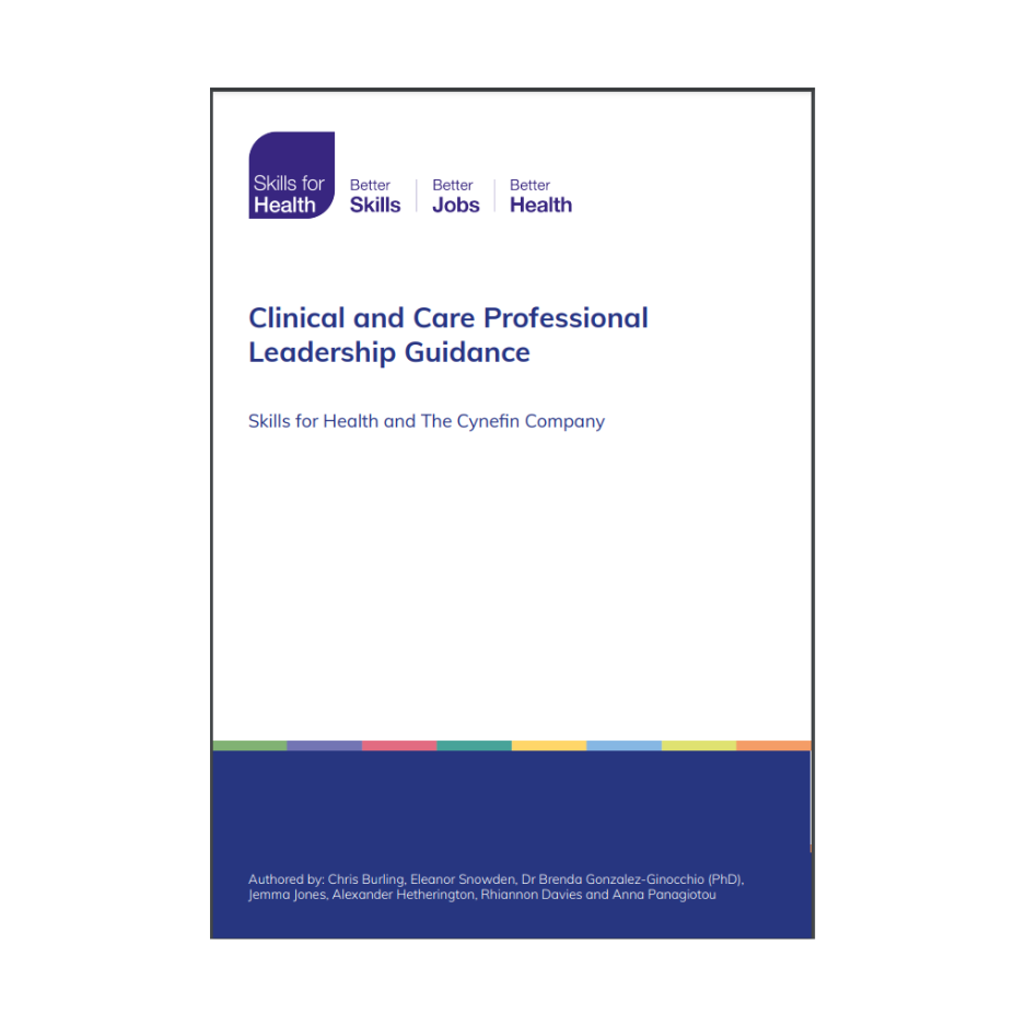 Clinical and Care Professional Leadership Guidance cover artwork