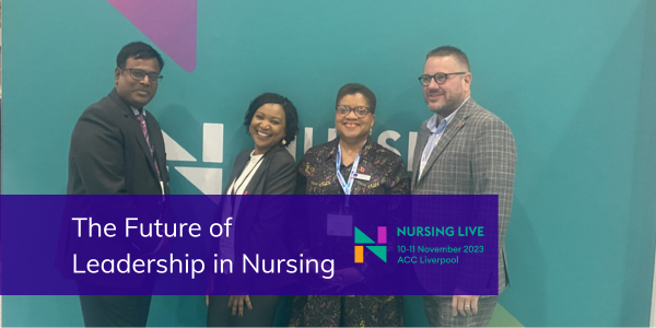 Sharon Nash with fellow panellists, Nursing Live event