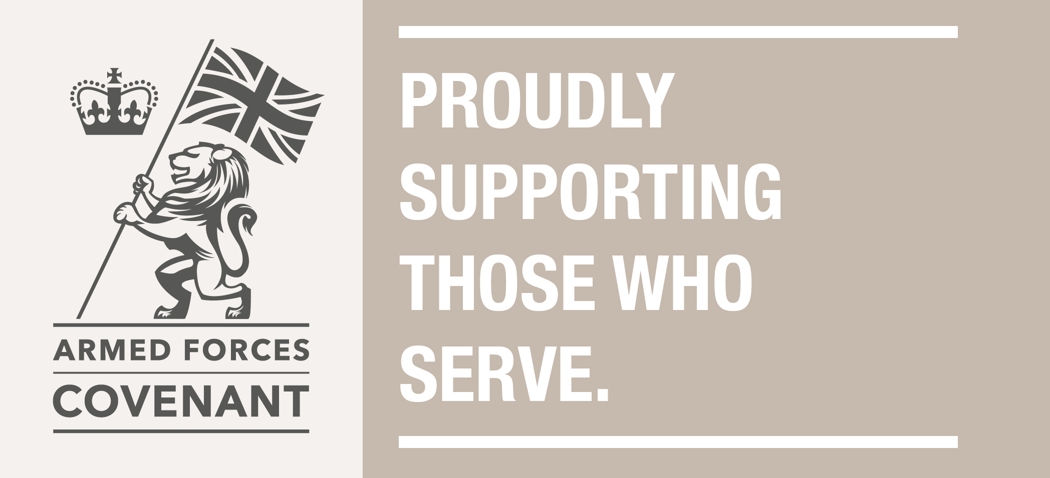 Armed Forces Covenant Proudly supporting those who serve