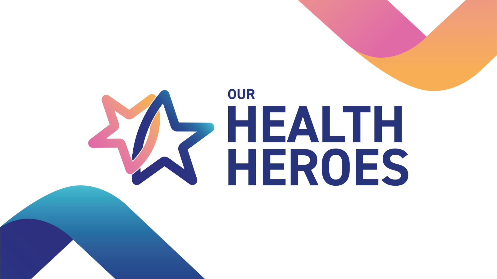 Our Health Heroes logo with stars