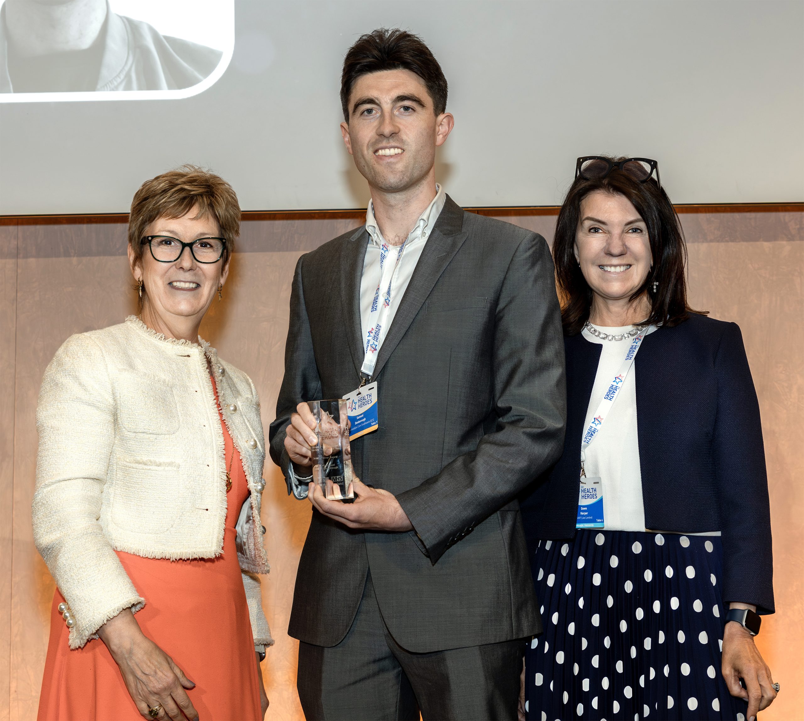 Photo of winner at Our Health Heroes 2025