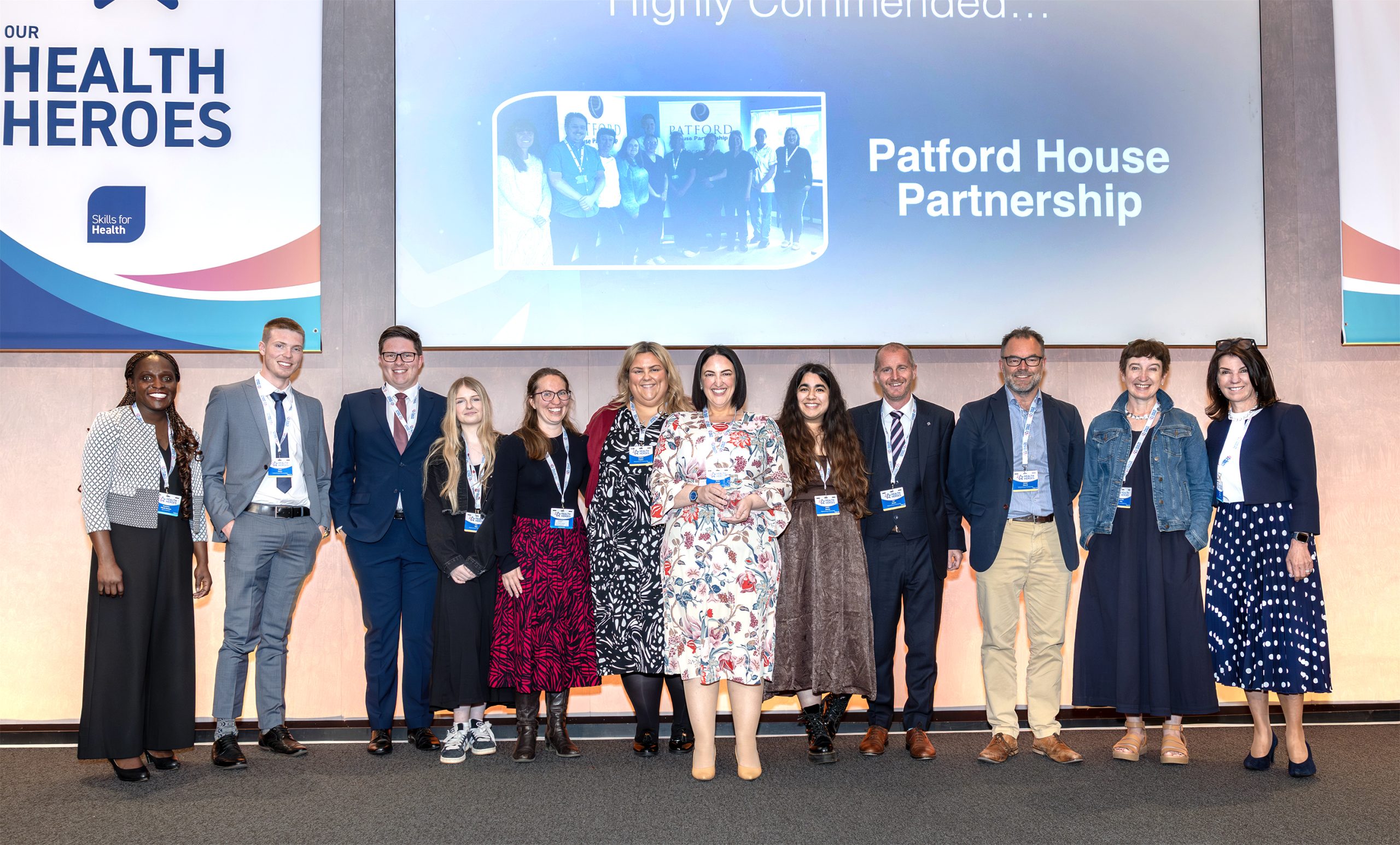 Group photo of winners at Our Health Heroes 2025