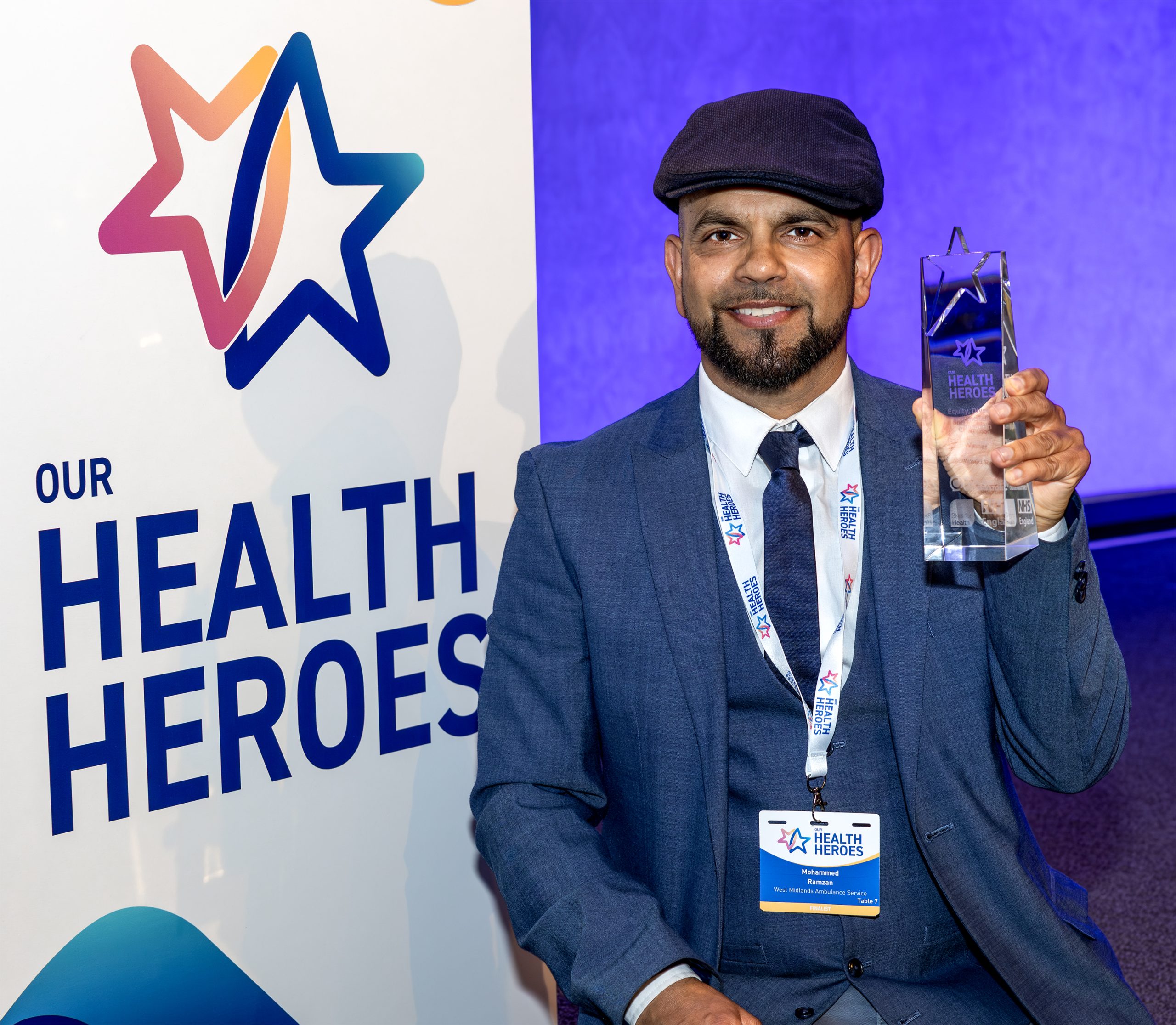 Photo of winner at Our Health Heroes 2025