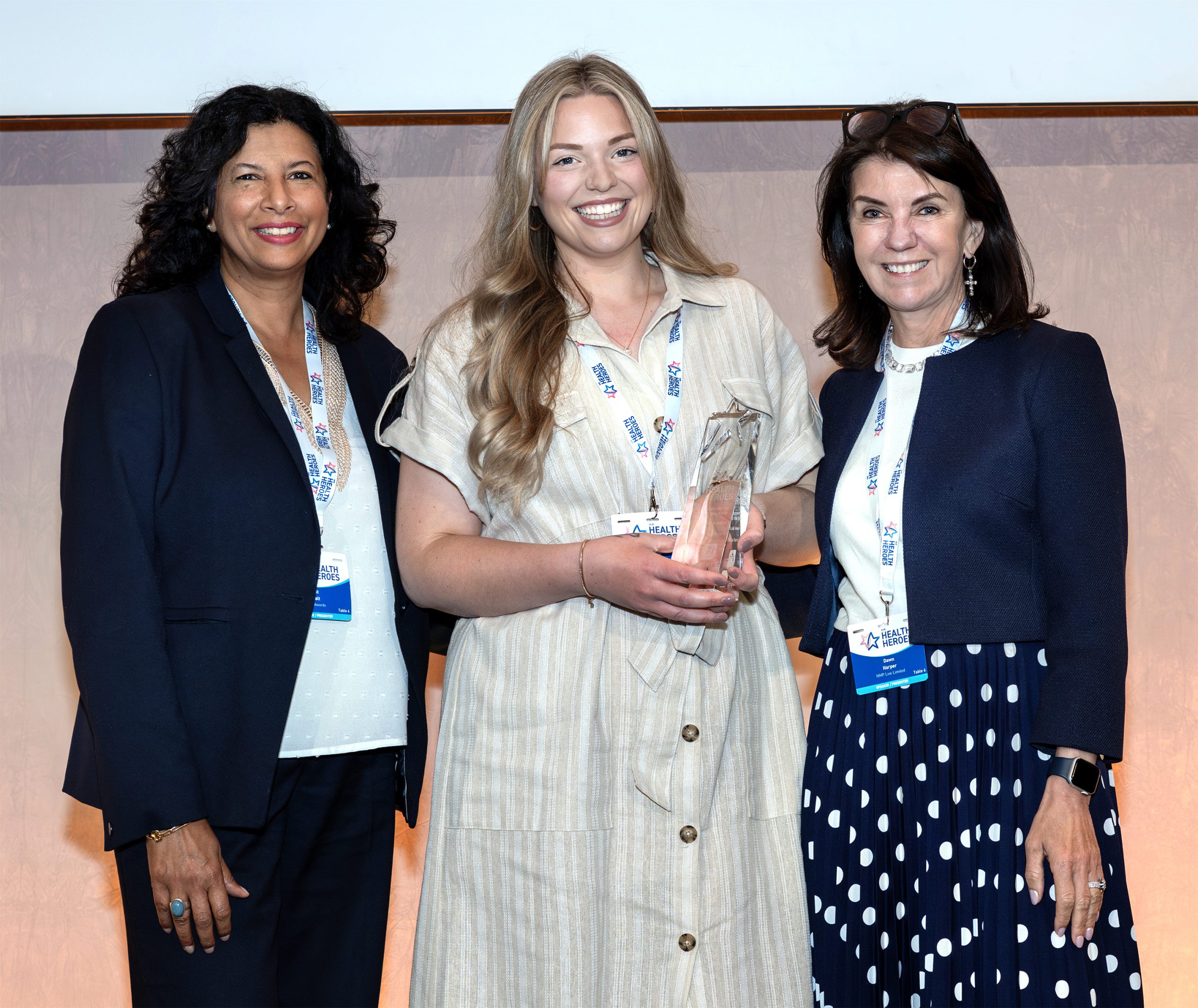 Photo of winner at Our Health Heroes 2025