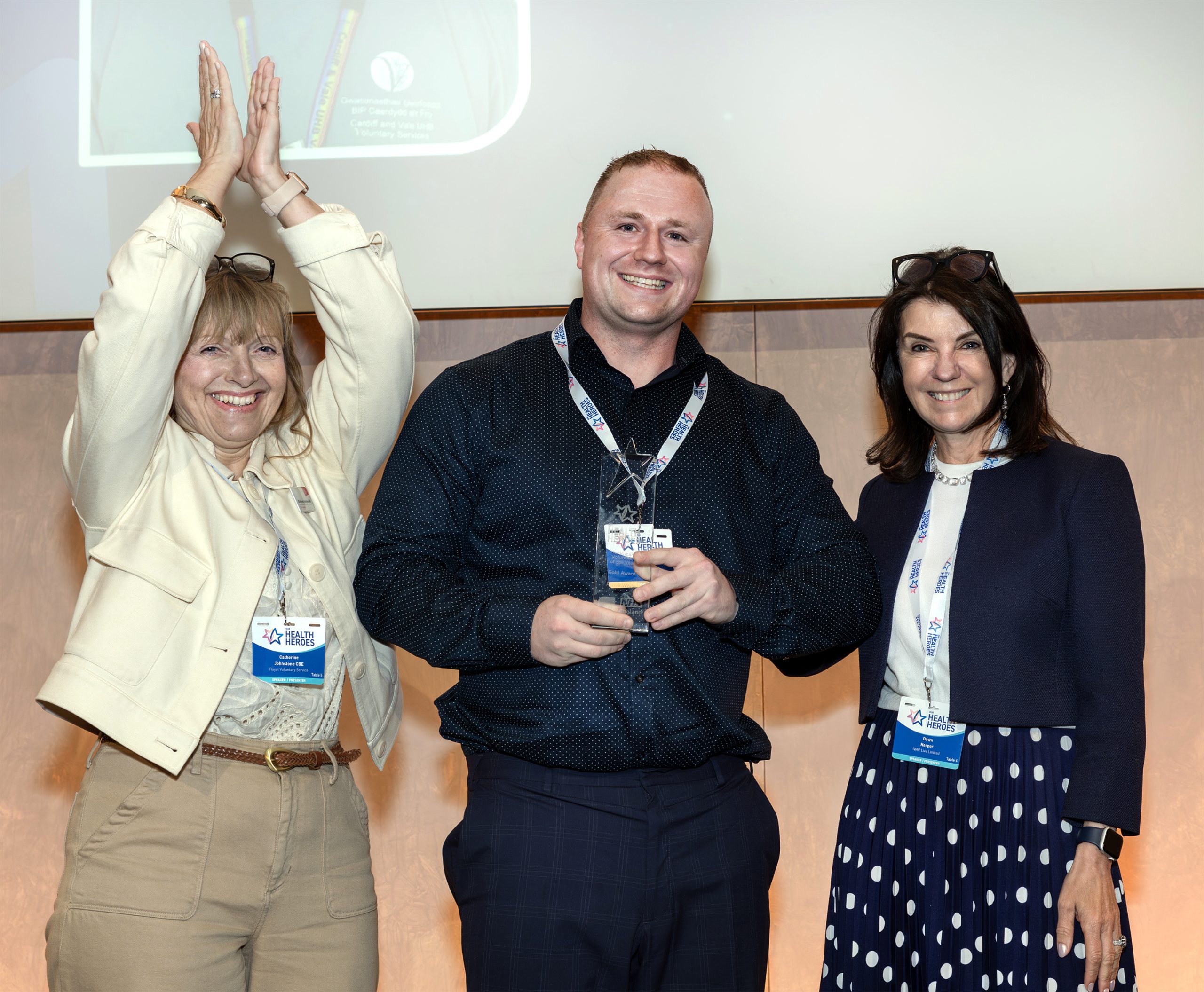 Photo of winner at Our Health Heroes 2025