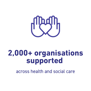 2,000+organisationsupported across health and social care