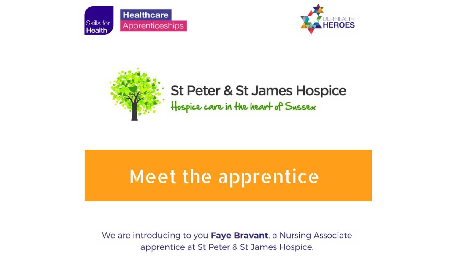 Meet the Apprentice – Faye Bravant | Skills for Health