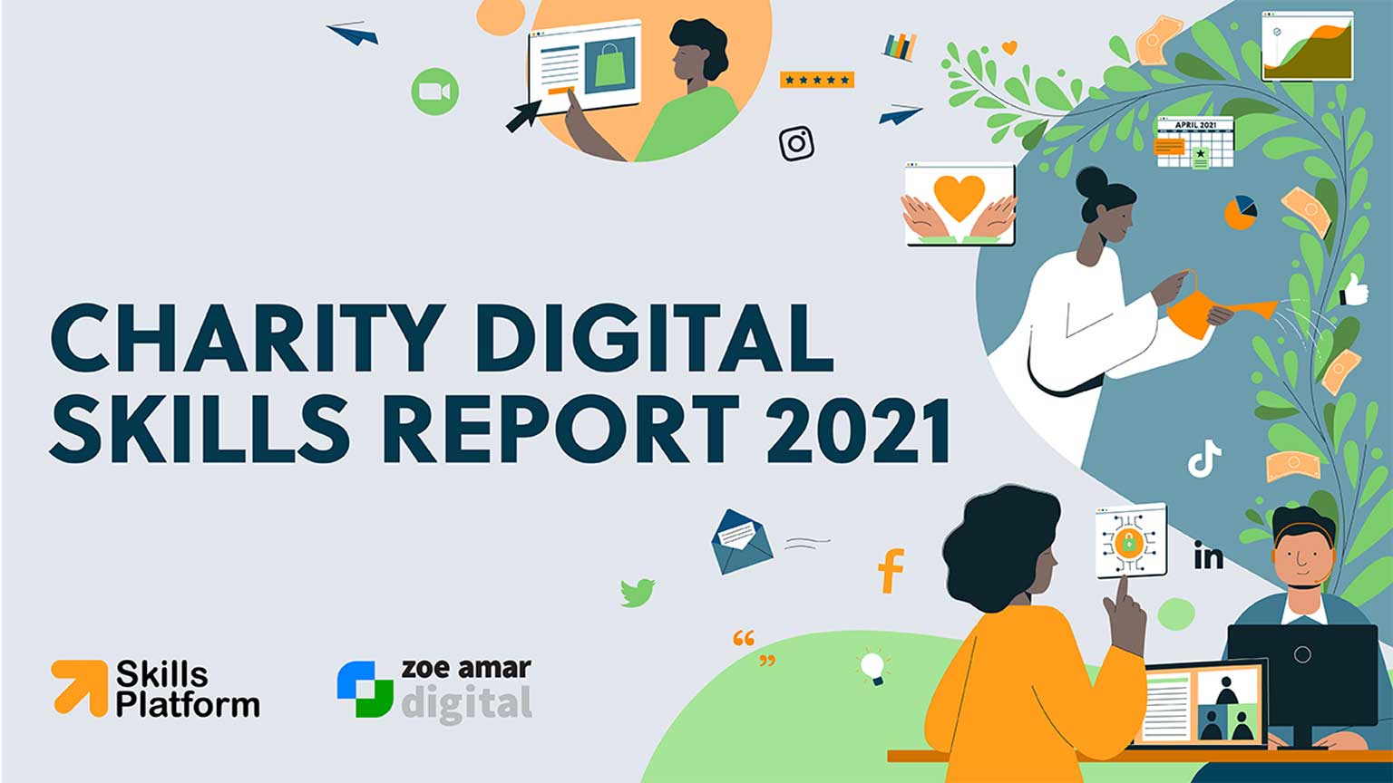 Poster for Charity Digital Report 2021