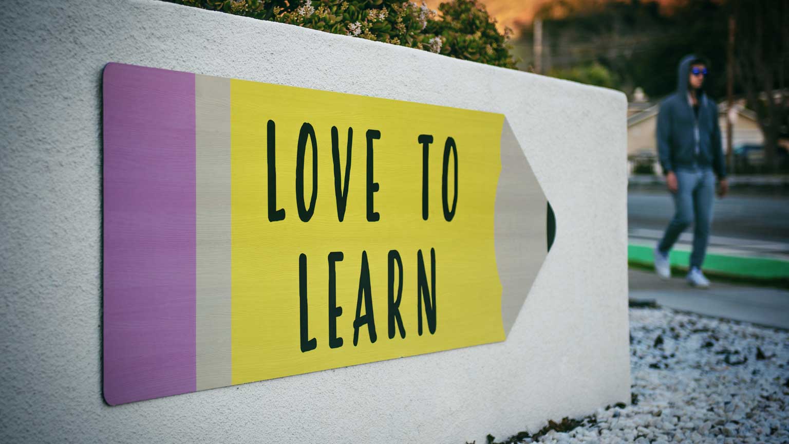 love to learn sign