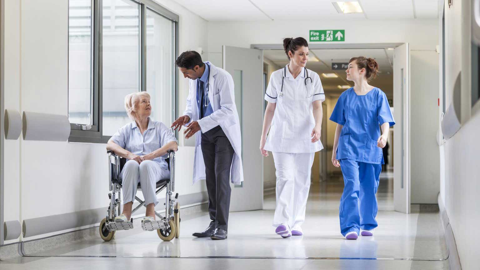 Photo of nurses and patient